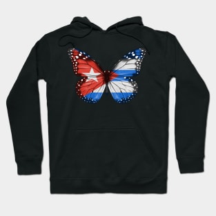 Cuban Flag  Butterfly - Gift for Cuban From Cuba Hoodie